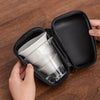 Beginner’s Portable White Porcelain Gaiwan Tea Set-A